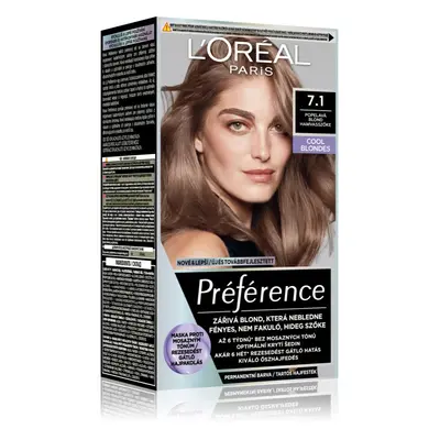 L’Oréal Paris Préférence barva na vlasy odstín 7.1 Ashy Blond