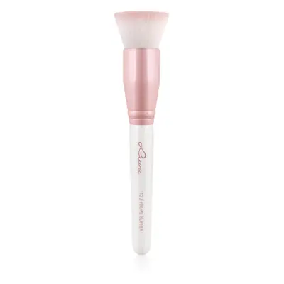 Luvia Cosmetics Prime Vegan Prime Buffer kuželový štětec na make-up Candy (Pearl White / Rose) 1