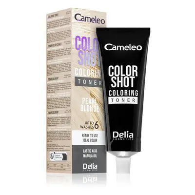 Delia Cosmetics Cameleo Color Shot barevný toner na vlasy odstín PEARL BLONDE 60 ml