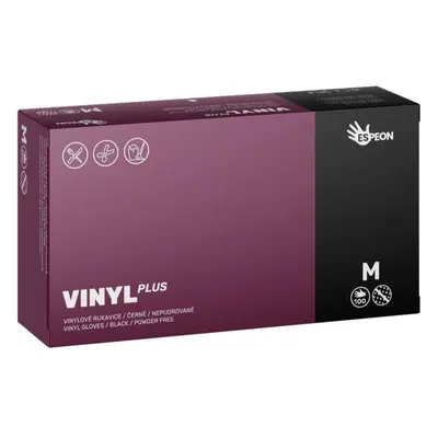 Espeon Vinyl Plus vinylové nepudrované rukavice velikost M 100 ks