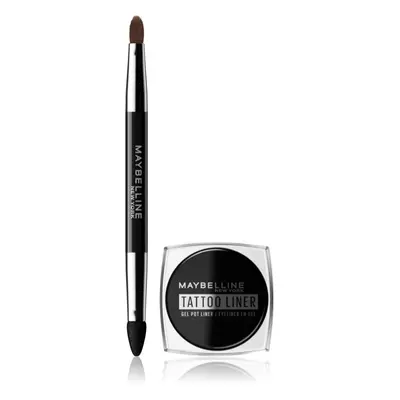 MAYBELLINE NEW YORK Tattoo Liner dlouhotrvající gelové oční linky se štětečkem odstín 950 Blacke