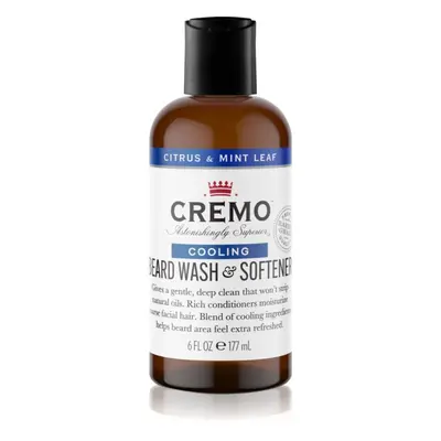 Cremo 2 in 1 Beard Wash & Softener šampon na vousy pro muže Citrus & Mint Leaf 177 ml