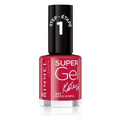 Rimmel Super Gel By Kate gelový lak na nehty bez užití UV/LED lampy odstín 042 Rock n Roll 12 ml