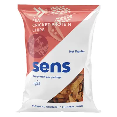 SENS Hrachové chipsy s cvrččím proteinem proteinové chipsy Spicy pepper 80 g