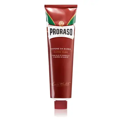 Proraso Red mýdlo na holení pro tvrdé vousy v tubě 150 ml