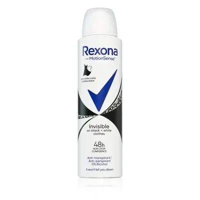 Rexona Invisible on Black + White Clothes Antiperspirant antiperspirant ve spreji (48h) 150 ml