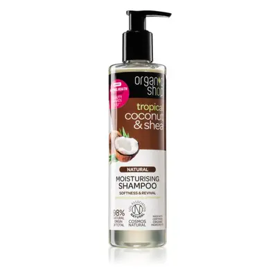 Organic Shop Natural Coconut & Shea hydratační šampon pro suché a poškozené vlasy 280 ml