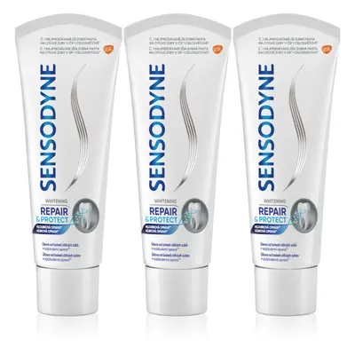 Sensodyne Repair & Protect Whitening bělicí zubní pasta pro citlivé zuby 3x75 ml