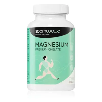 SportWave® Magnesium Premium Chelate kapsle pro podporu snížení míry únavy a vyčerpání 120 cps