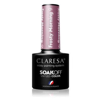 Claresa SoakOff UV/LED Color Frosty Morning gelový lak na nehty odstín 9 5 g