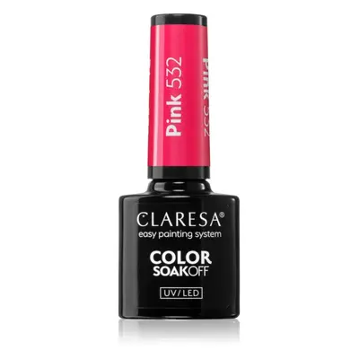 Claresa SoakOff UV/LED Color Sunny Garden gelový lak na nehty odstín Pink 532 5 g