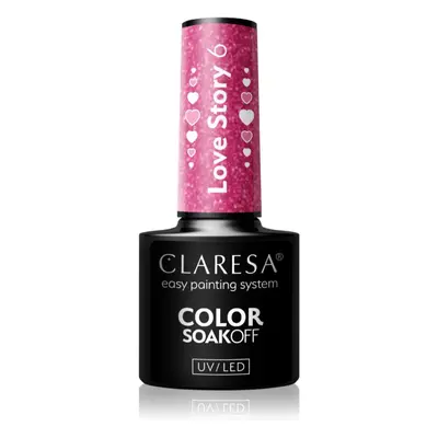 Claresa SoakOff UV/LED Color Love Story gelový lak na nehty odstín 6 5 g