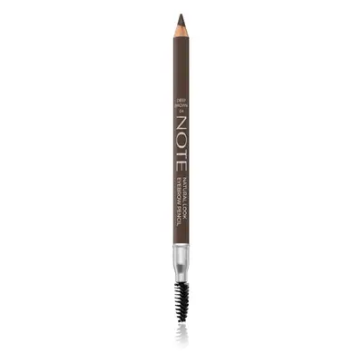 Note Cosmetique Natural Look tužka na obočí s kartáčkem 04 Deep Brown 1,08 g