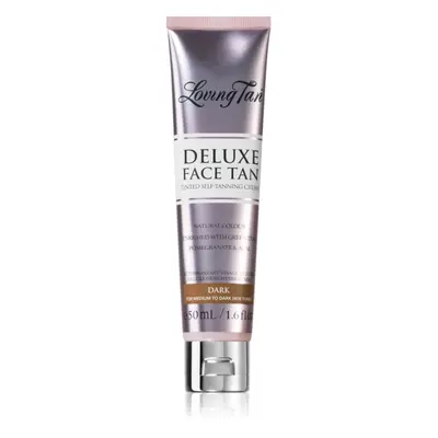 Loving Tan Deluxe Face Tan samoopalovací krém na obličej odstín Dark 50 ml