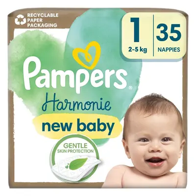 Pampers Harmonie Size 1 jednorázové pleny 2-5 kg 35 ks