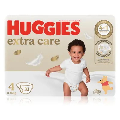 Huggies Extra Care Size 4 jednorázové pleny 8-16 kg 33 ks