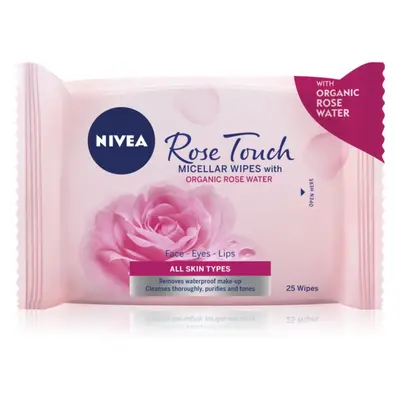 Nivea MicellAir Rose Touch Čisticí micelární pleťové ubrousky 25 ks