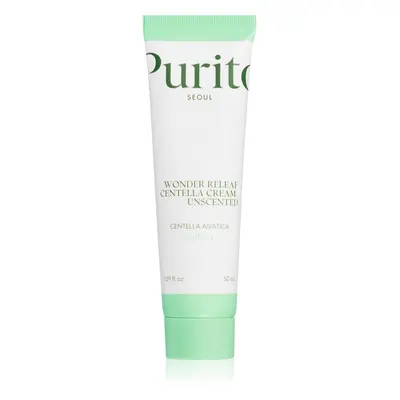 Purito Wonder Releaf Centella Cream Unscented regenerační krém pro zklidnění pleti 50 ml