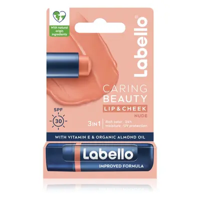 Labello Caring Beauty tónovací balzám na rty odstín Nude 4,8 ml