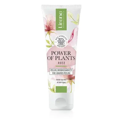 Lirene Power of Plants Rose čisticí peeling s hydratačním účinkem 75 ml