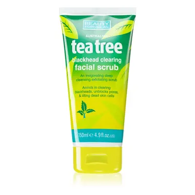 Beauty Formulas Tea Tree čisticí pleťový peeling pro problematickou pleť 150 ml