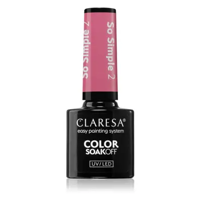 Claresa SoakOff UV/LED Color So Simple gelový lak na nehty odstín 2 5 g