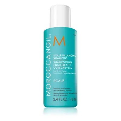 Moroccanoil Scalp Balancing Shampoo zklidňující šampon na mastné vlasy proti lupům 70 ml