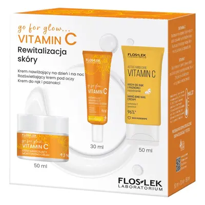 FlosLek Laboratorium Go For Glow Vitamin C dárková sada s revitalizačním účinkem