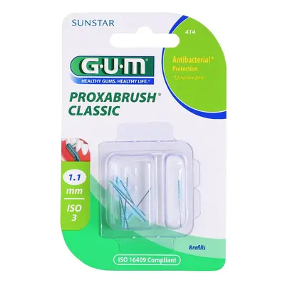 G.U.M Proxabrush Classic náhradní mezizubní kartáčky v blistru 8 ks 1,1 mm 8 ks