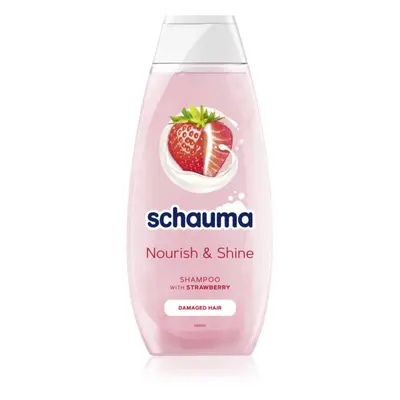 Schwarzkopf Schauma Nourish & Shine posilující šampon pro poškozené vlasy s vůní jahod 400 ml