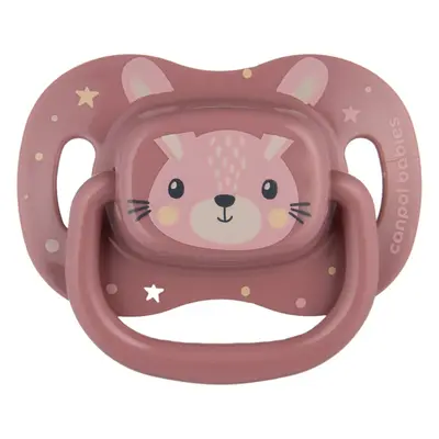 Canpol babies Cute Animals Soother 0-6m dudlík Pink 1 ks