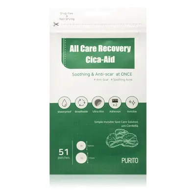 Purito All Care Recovery Cica Aid náplasti na problematickou pleť 51 ks