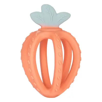 Canpol babies Silicone Sensory Teether Strawberry Orange kousátko Orange 3m+ 1 ks