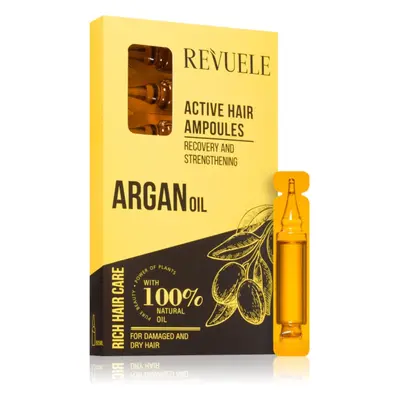 Revuele Argan Oil Active Hair Ampoules ampule pro suché a poškozené vlasy 8x5 ml