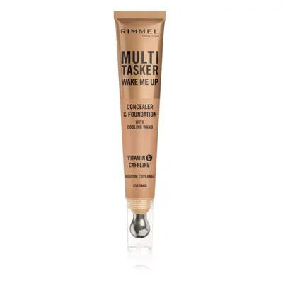 Rimmel Multi-Tasker Wake Me Up make-up a korektor pro rozjasnění pleti odstín 50 Sand 20 ml