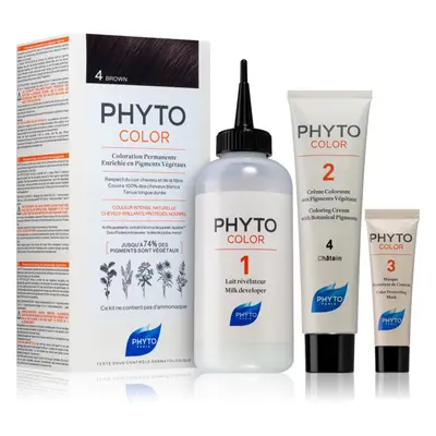 Phyto Color barva na vlasy bez amoniaku odstín 4 Brown