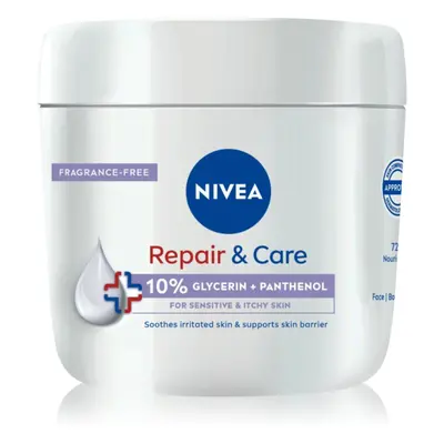 NIVEA Repair & Care Sensitive výživný regenerační krém pro suchou a citlivou pokožku 400 ml