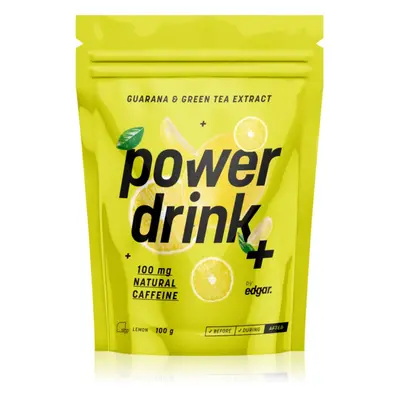 Edgar Power Drink + podpora sportovního výkonu s kofeinem příchuť Lemon 100 g