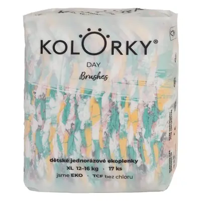 Kolorky Day Brushes jednorázové EKO pleny velikost XL 12-16 Kg 17 ks