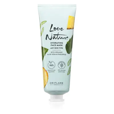 Oriflame Love Nature Organic Aloe Vera & Pineapple hydratační pleťová maska 75 ml