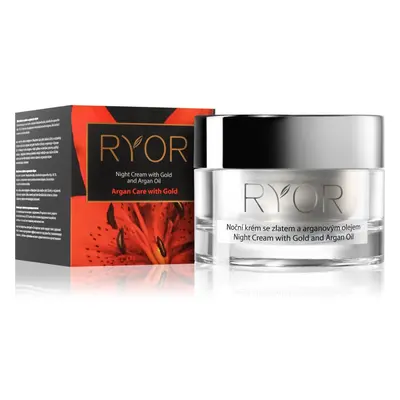 RYOR Argan Care with Gold noční krém se zlatem a arganovým olejem 50 ml