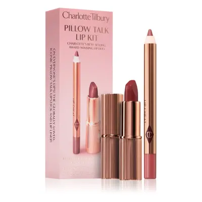 Charlotte Tilbury Pillow Talk Lip Kit rtěnka a konturovací tužka na rty odstín Medium