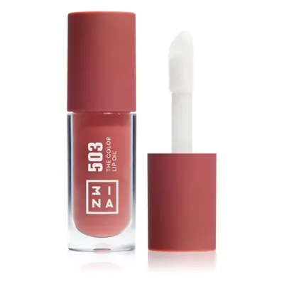 3INA The Color Lip Oil hydratační olej na rty odstín 503 - Medium nude pink, sheer 4 ml