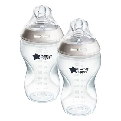 Tommee Tippee Natural Start Anti-Colic samosterilizační kojenecká láhev Medium Flow 3 m+ 2x340 m