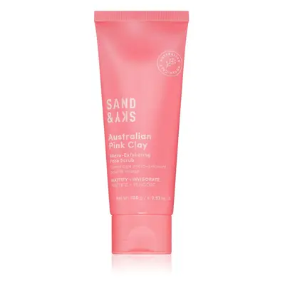 Sand & Sky Australian Pink Clay Micro-Exfoliating Face Scrub mikro-exfoliační čisticí gel na obl