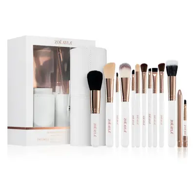 Zoë Ayla Makeup Brush Set 12 Piece sada štětců s pouzdrem