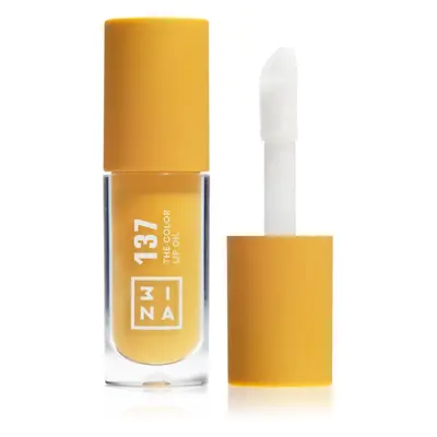 3INA The Color Lip Oil hydratační olej na rty odstín 137 - Bright honey yellow, sheer 4 ml