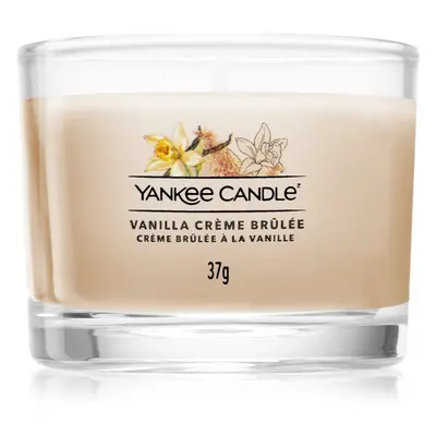 Yankee Candle Vanilla Crème Brûlée votivní svíčka glass 37 g