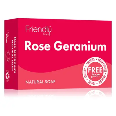 Friendly Soap Natural Soap Rose Geranium přírodní mýdlo 95 g