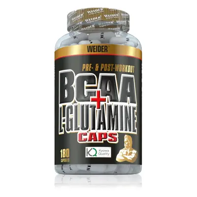 Weider BCAA + L-Glutamine podpora správného fungování organismu 180 cps